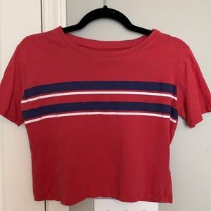 Red Striped Top